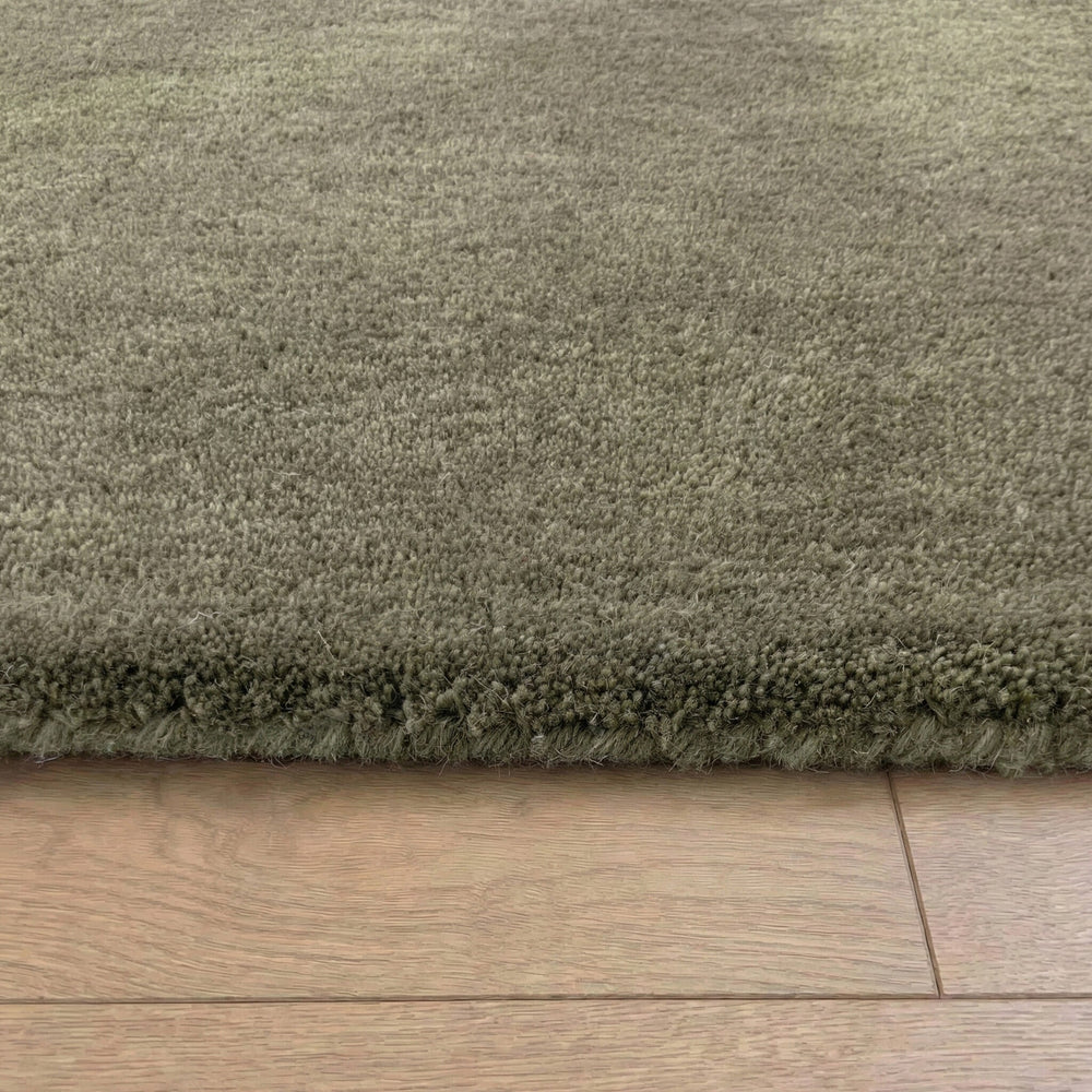Round wool rug - Leone Green