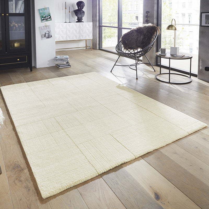 Scandinavian floor rug - Glow Cream/Grey Castres