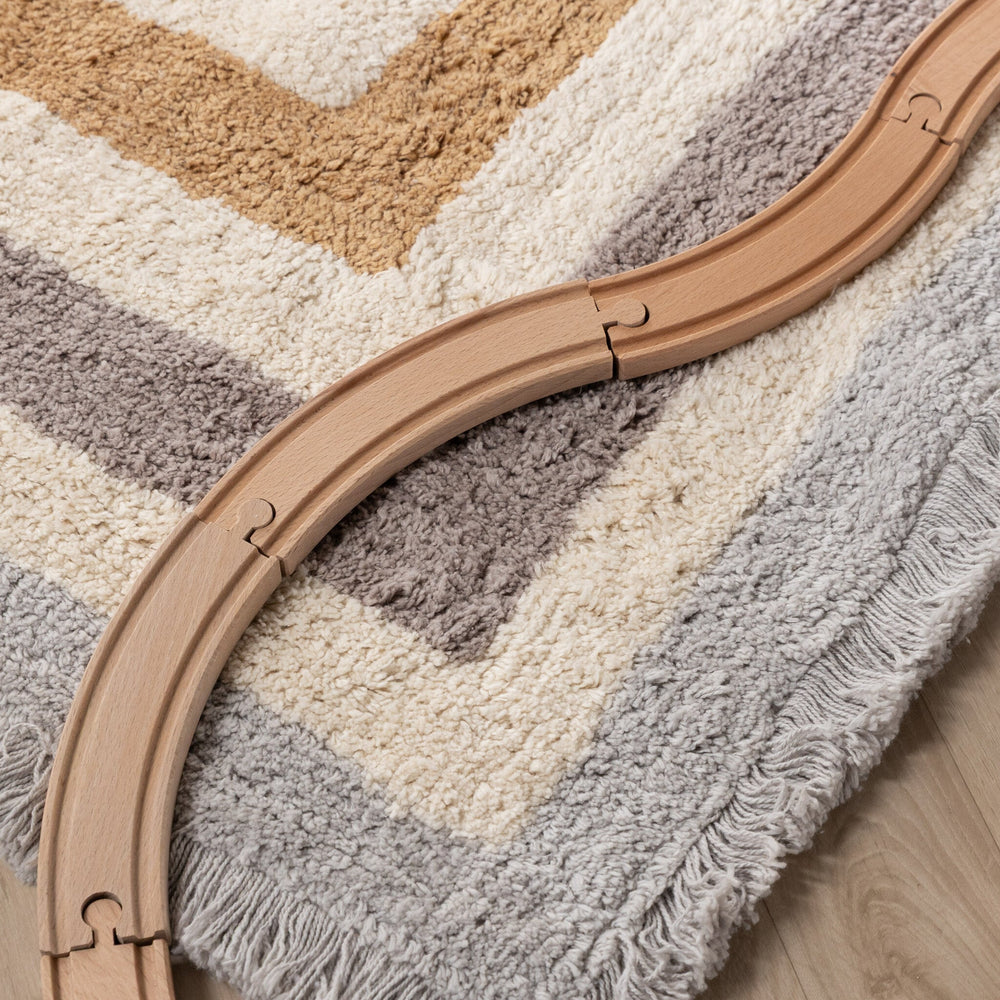 Washable children's rug - Milo Grey
