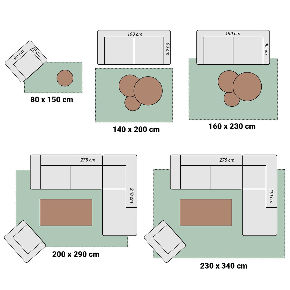Wool Floor Rug - Shades Multicolor 070