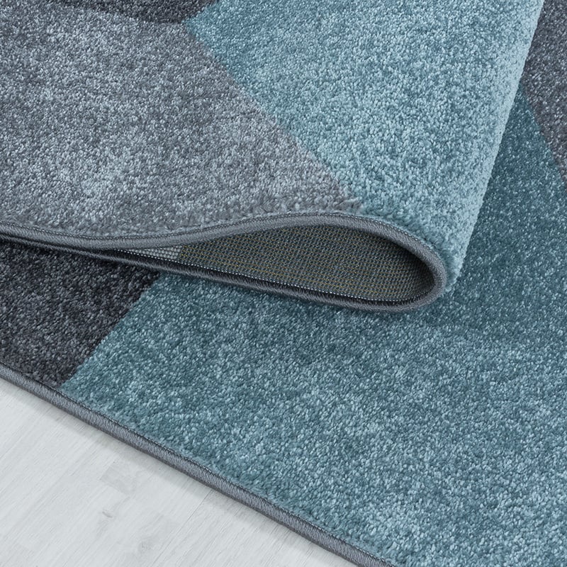 Modern floor rug - Optimism Design Blue/Grey