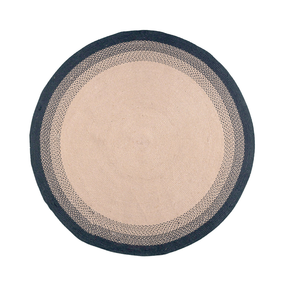 Round Indoor Outdoor Rug - Florence Black