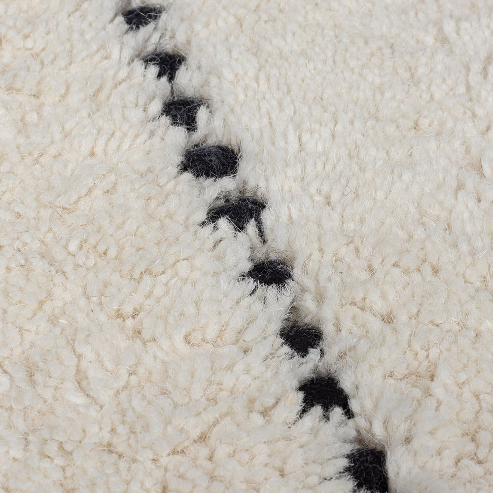 Japandi Floor Rug - Dotto Lines White