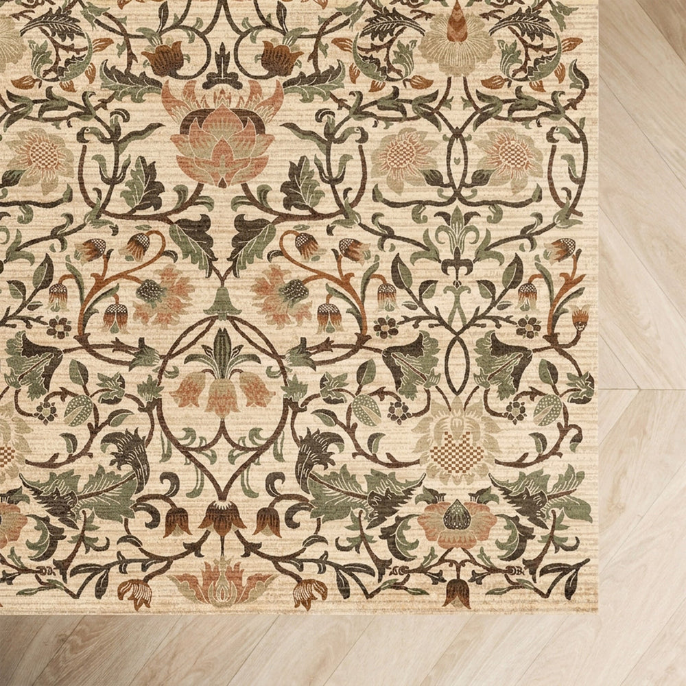 Floral rug - Rosie Cream