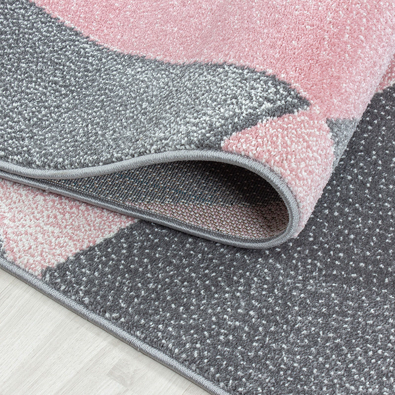 Modern floor rug - Brick Pink 1130