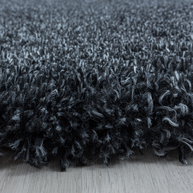 High Pile Floor Rug - Fuzzy Anthracite