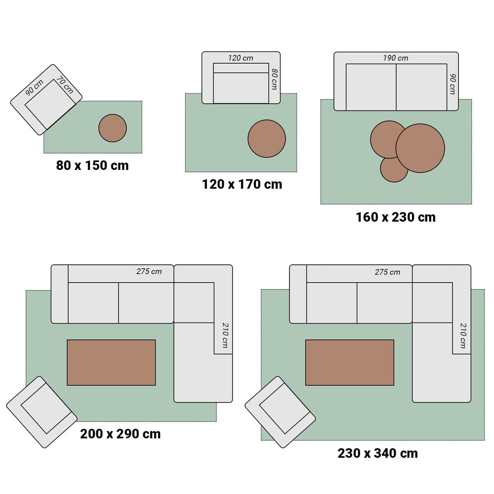 Soft Floor Rug - Olisa Grey/Blue
