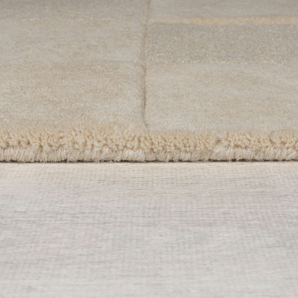 Modern floor rug - Mozo Checkerboard Beige
