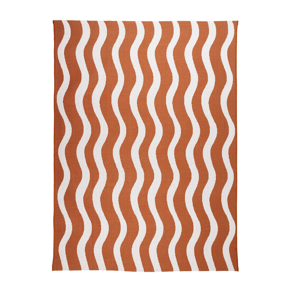Outdoor Rug - Summer Waves Terracotta