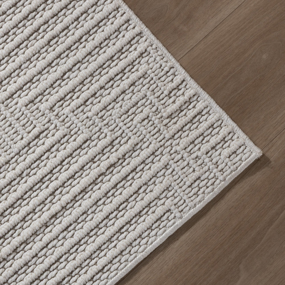 Runner Rug – Hidde 3D Lines White
