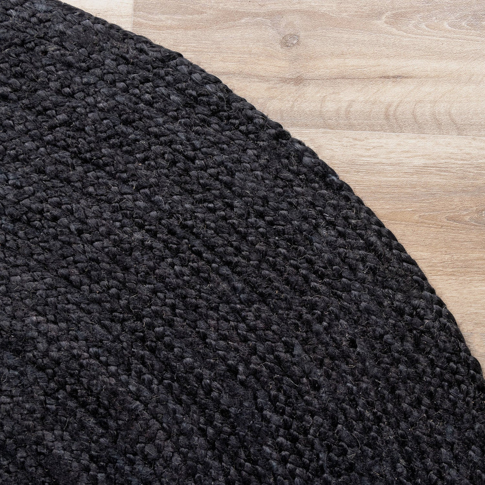 Jute Rug - Fair Round Black