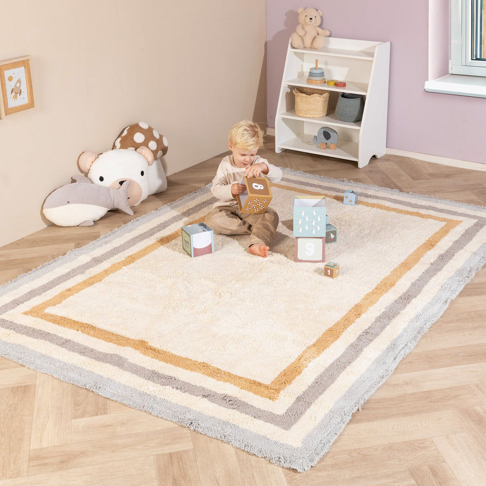 Washable children's rug - Milo Grey