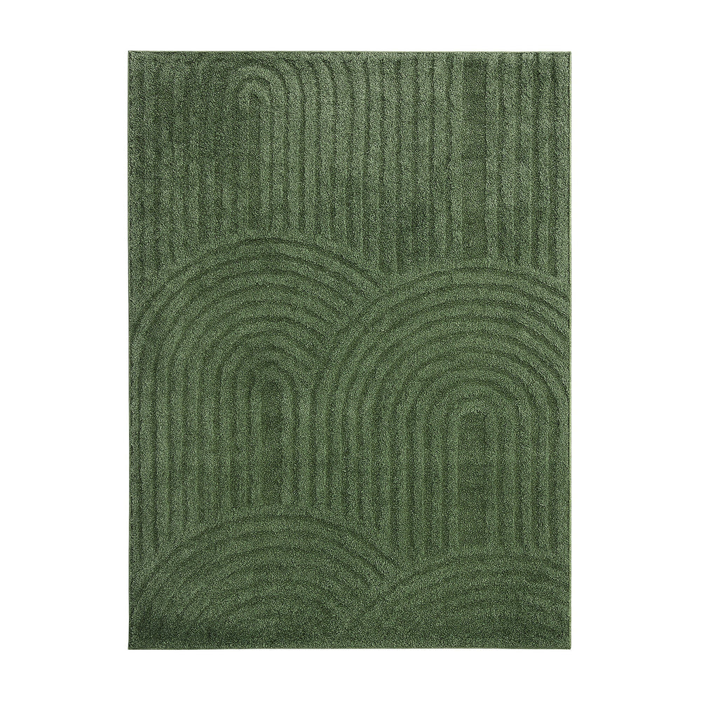 Scandinavian rug - Lova Arches Green