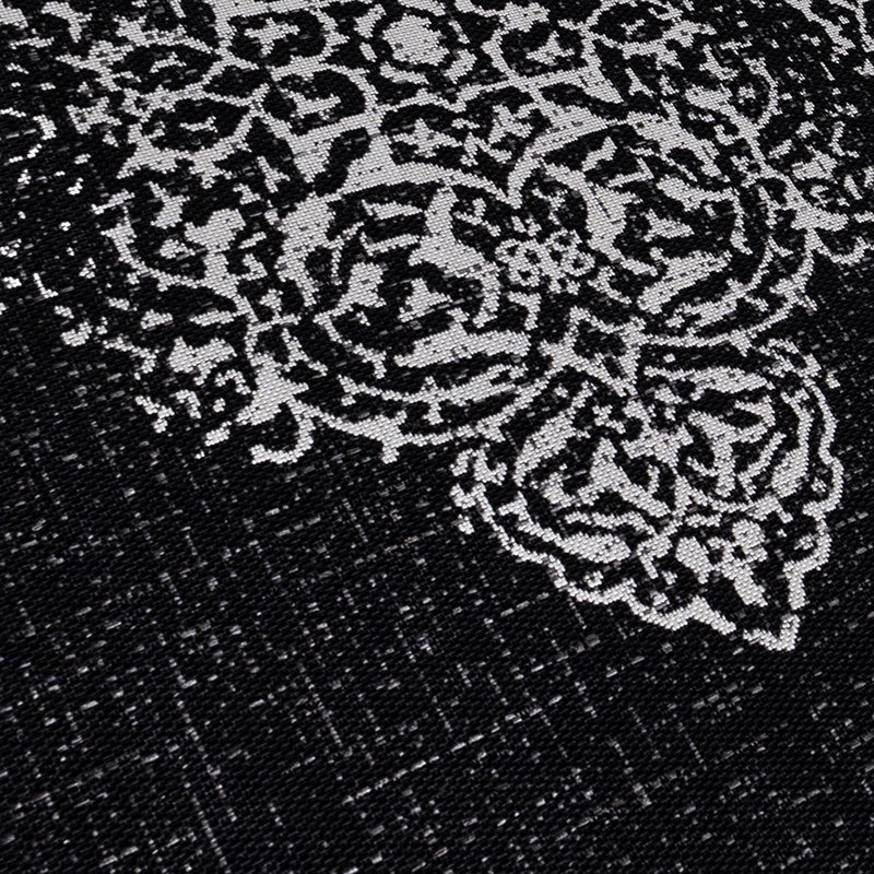 Vintage outdoor rug - Sunara Medallion Black
