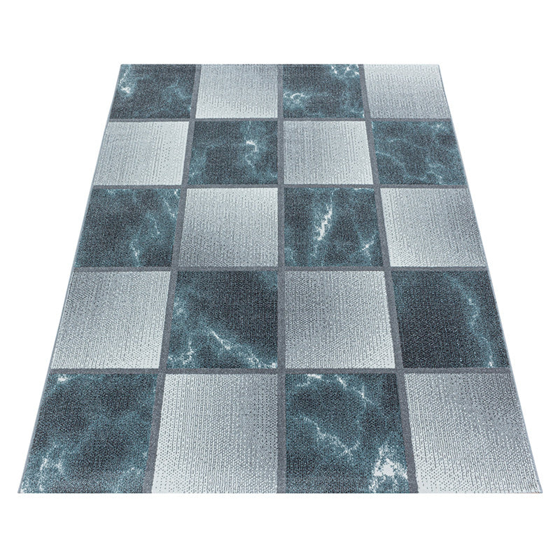 Modern floor rug - Optimism Box Blue/Grey
