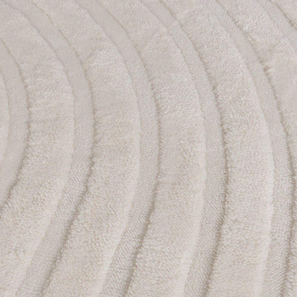 Scandinavian Rug - Charm Curves White
