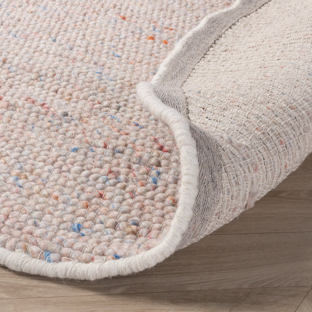 Round Wool Rug - Feline Pastel