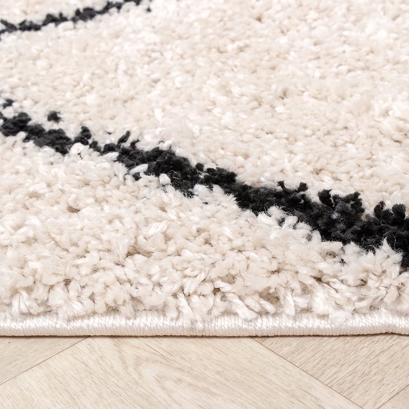 High-Pile Runner - Sensa Lines Cream