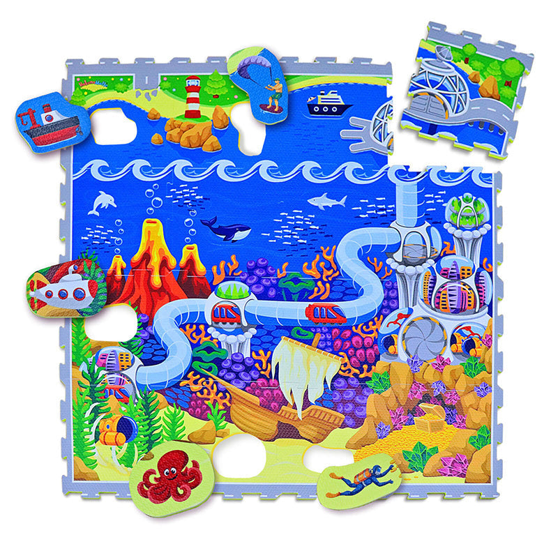 Foam Puzzle Mat - Max Ocean Multicolor
