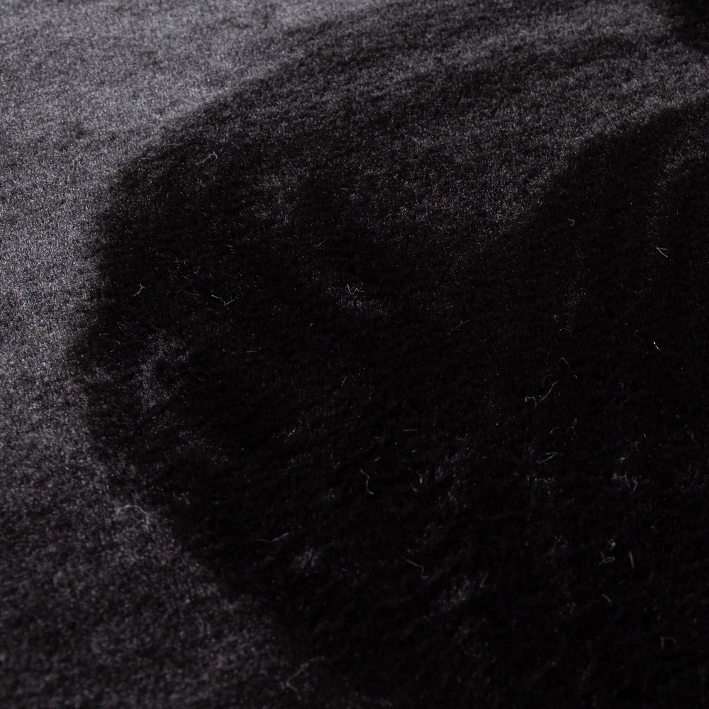 Soft Low-Pile Rug - Cozy Black