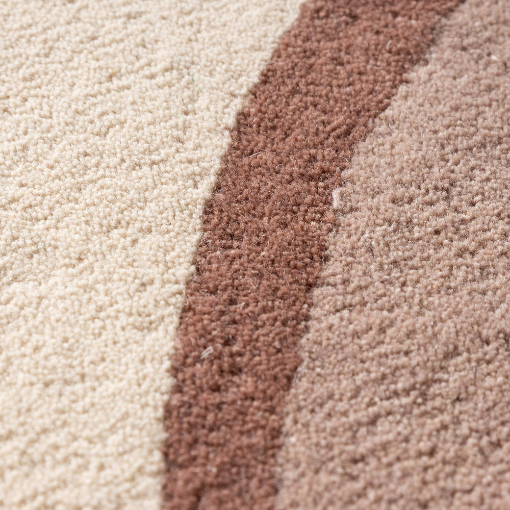 Round Wool Rug – Vienna Pink