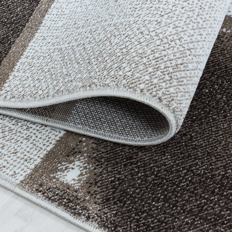 Modern floor rug - Optimism Box Taupe/Grey