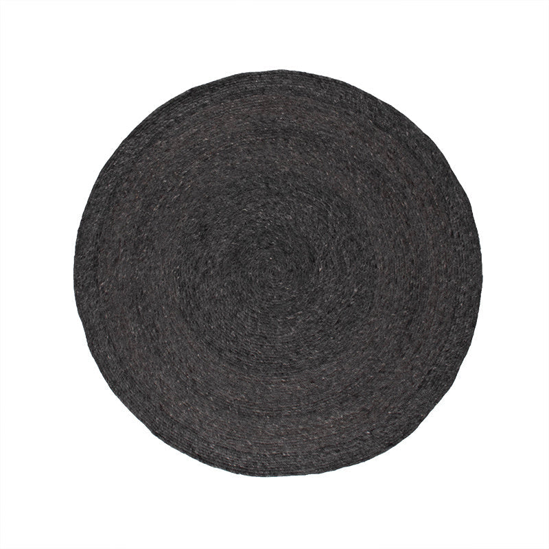 Round Wool Rug - Wise Anthracite