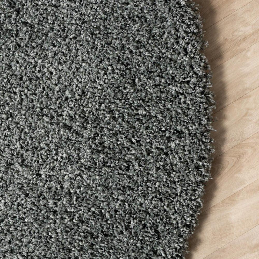 Round high-pile rug - Yves Green
