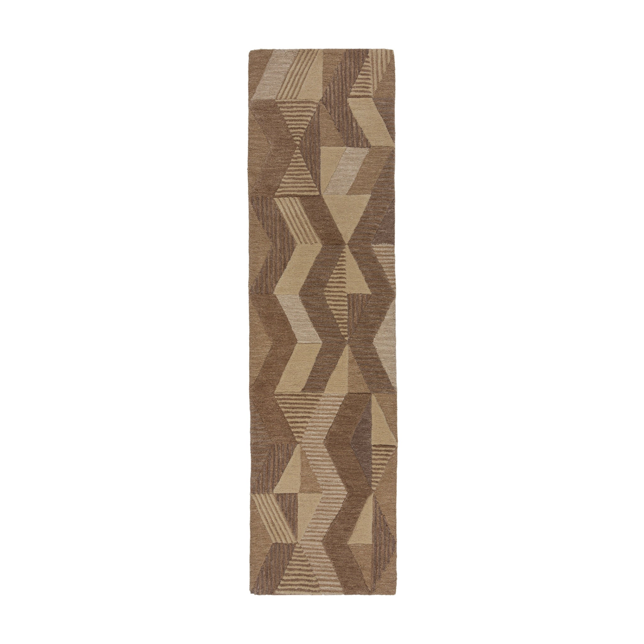 Abstract wool runner - Anko Beige