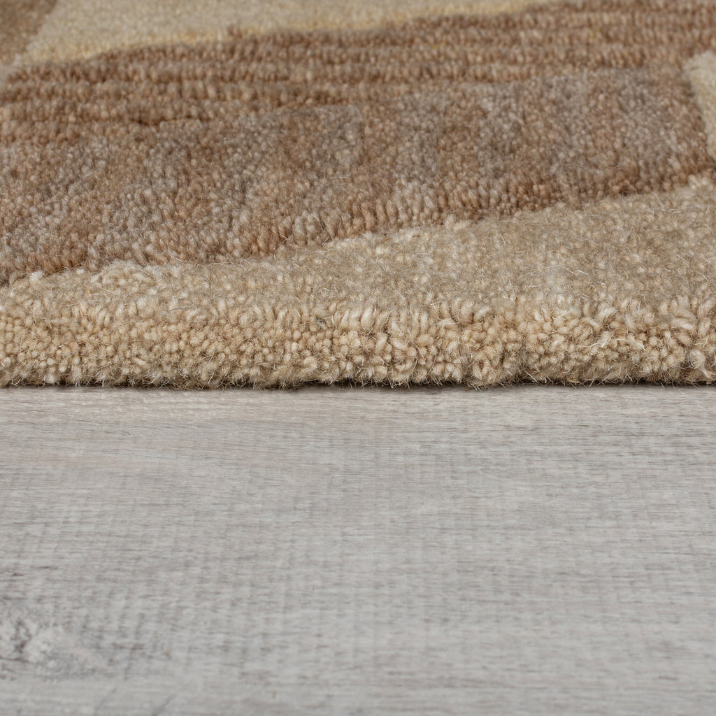 Abstract wool runner - Anko Beige