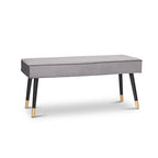 Velvet bench - Barcelona Grey