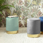 Velvet pouf – Belle Deluxe Green