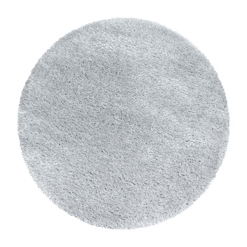 Round High-pile floor rug - Blushy Light Grey