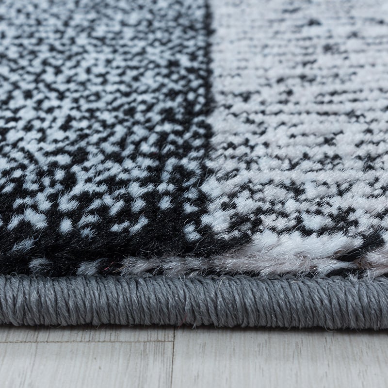 Modern floor rug - Streaky Box Grey/Pink
