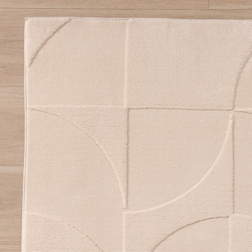 Scandinavian Rug - Charm Circles Beige