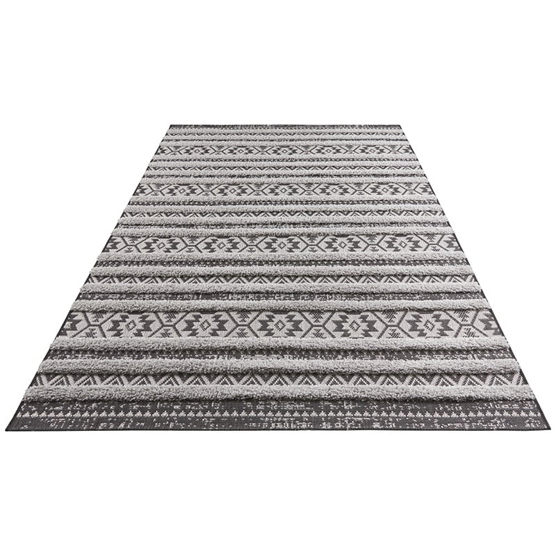 Scandinavian floor rug - Handira Sebou Grey