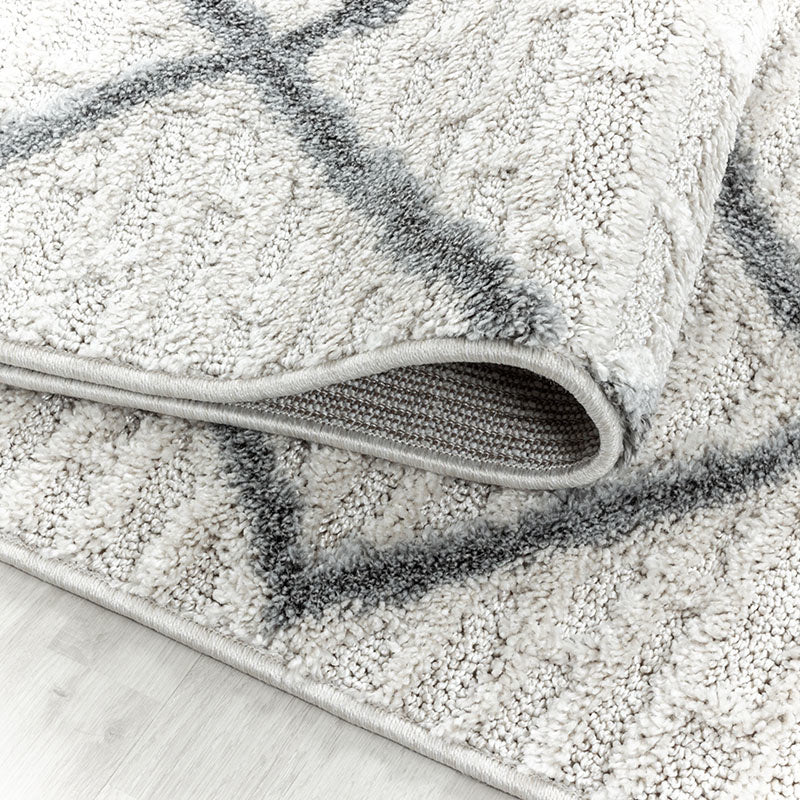 Scandinavian Floor Rug - Pitea Strangle Cream