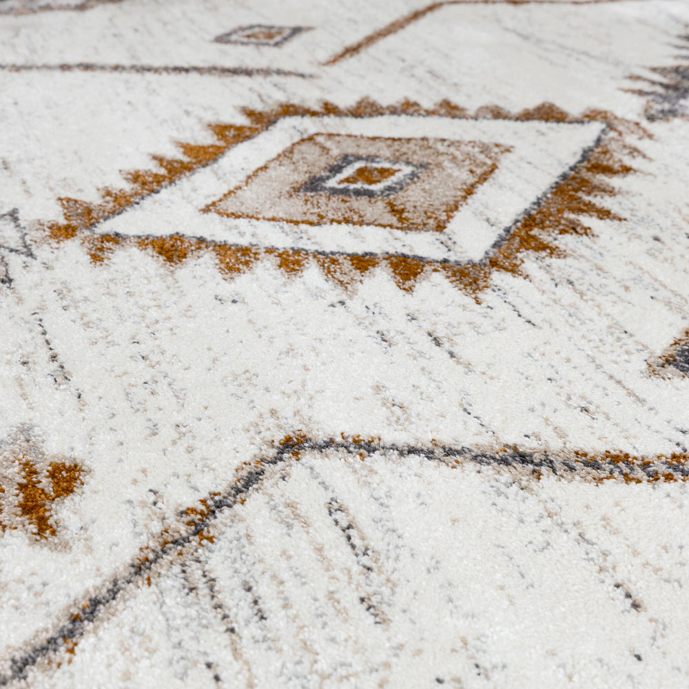 Round berber rug - Blend Aztec Terra