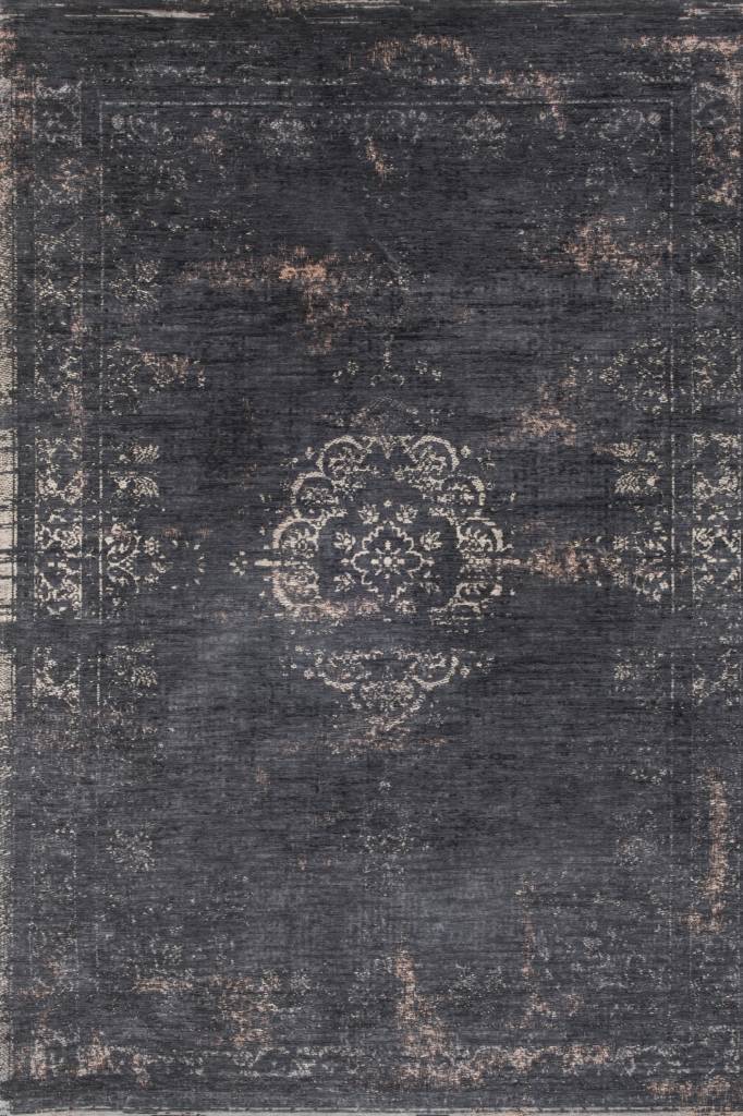 Vintage floor rug - The Fading World Mineral Black 8263