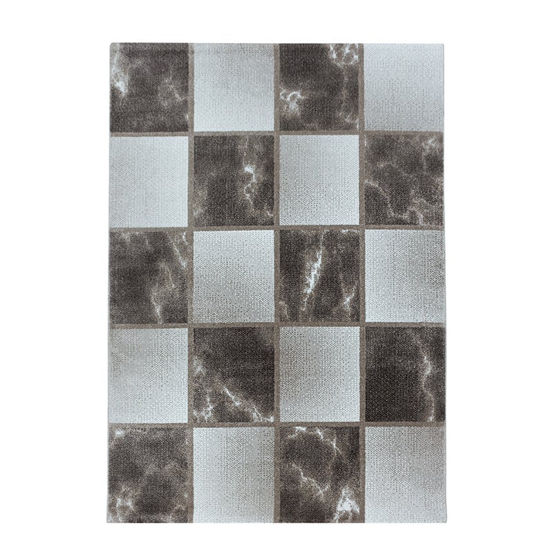 Modern floor rug - Optimism Box Taupe/Grey