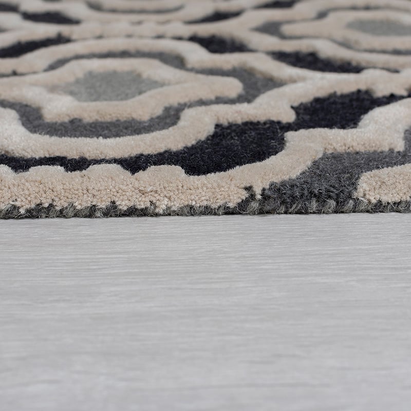 Wool floor rug - Morino Amira Grey