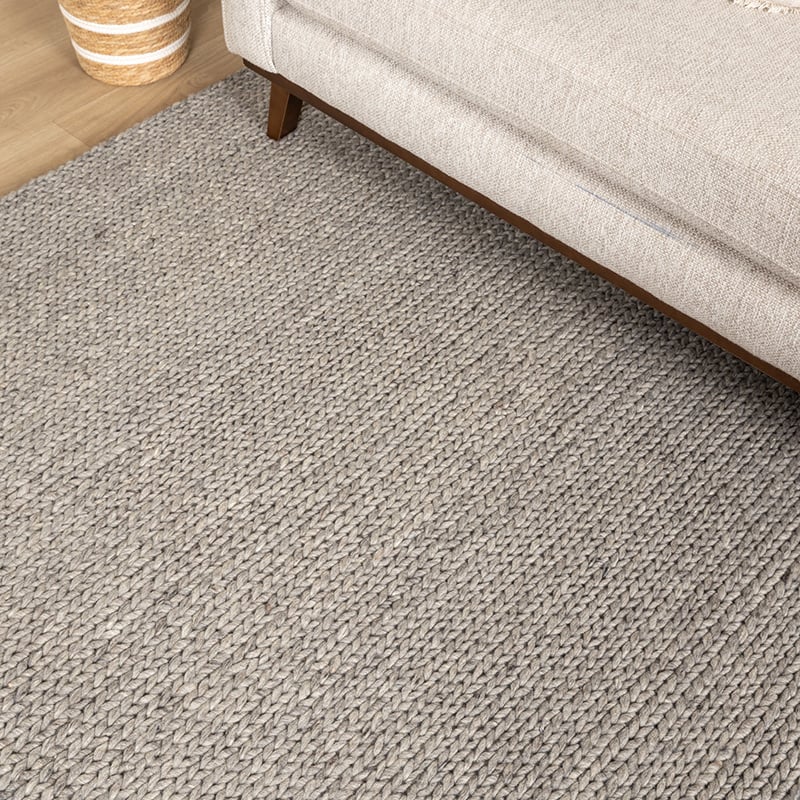 Wool Rug - Twist Grey