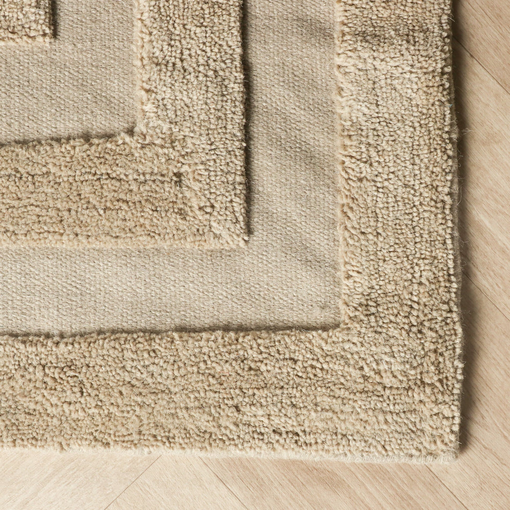 Wool Rug – Judith Border Greige