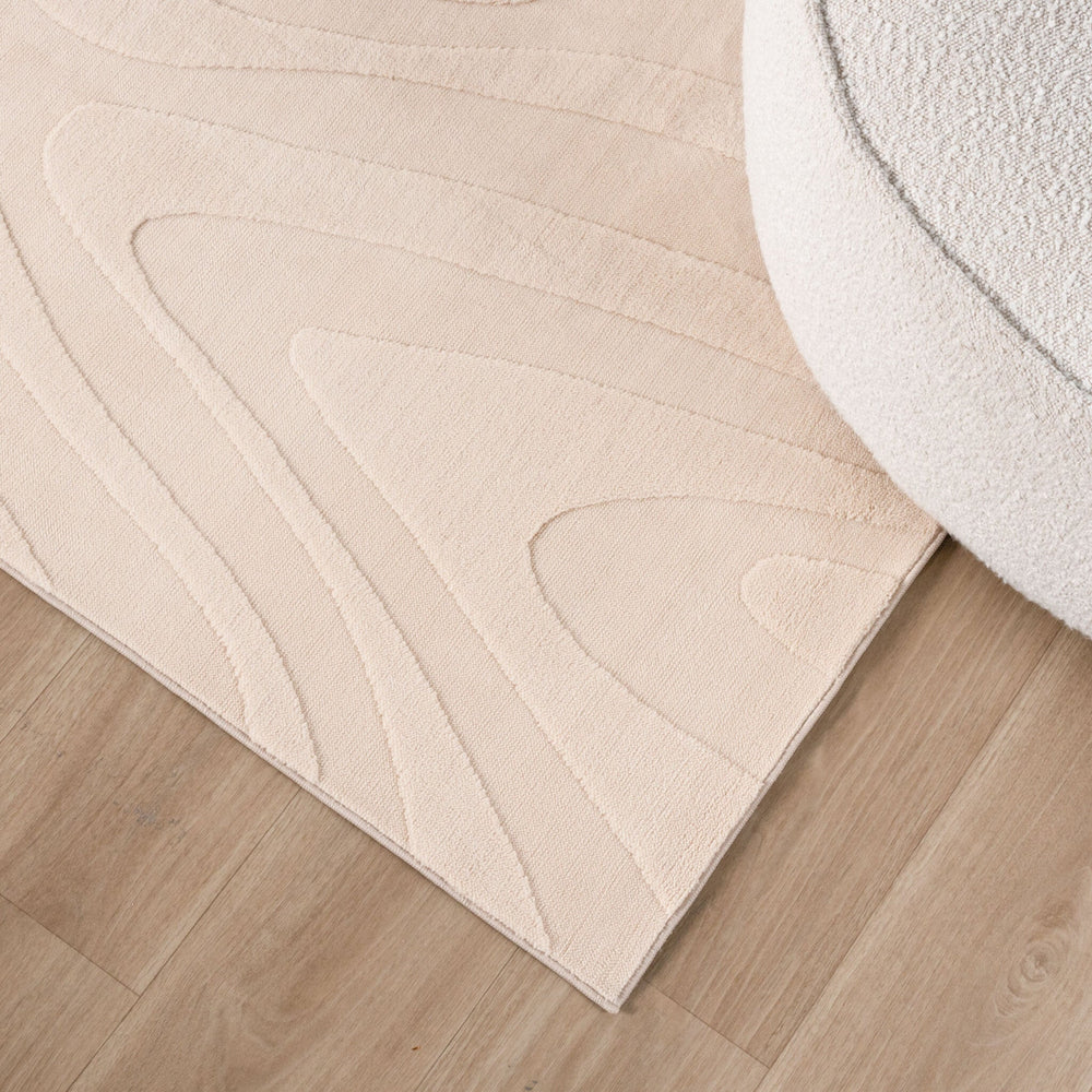 Scandinavian Rug - Charm Shapes Beige
