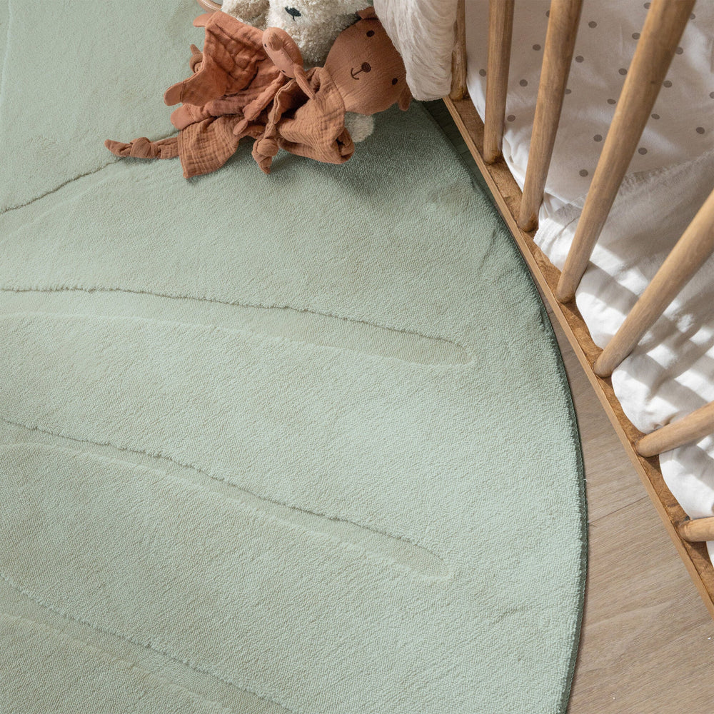 Washable children's rug - Coco Leaf Green
