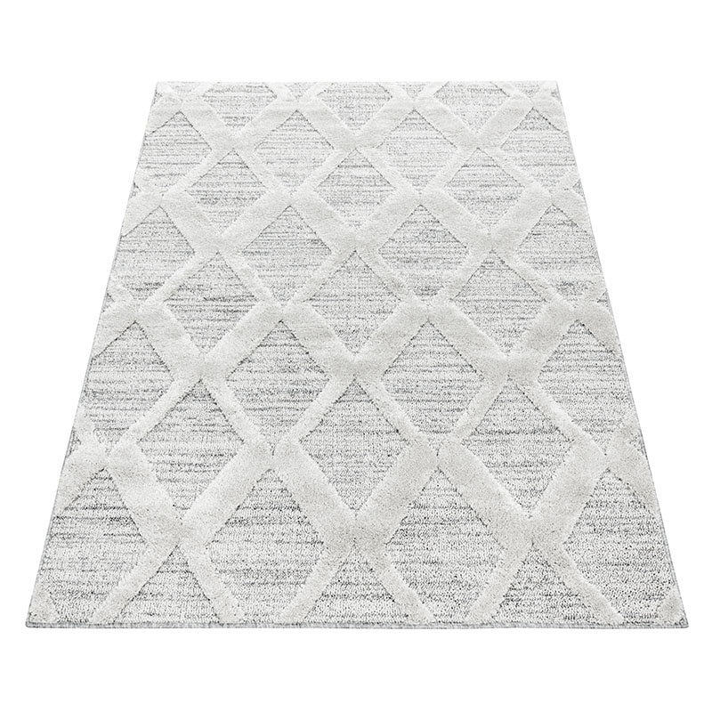 Scandinavian Floor Rug - Pitea Diamond Grey