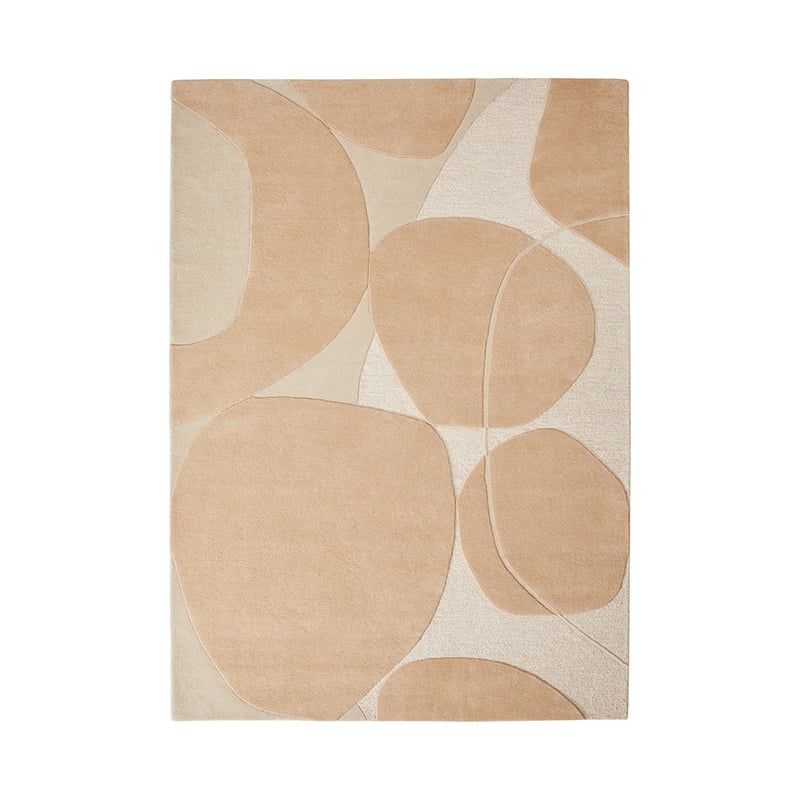 Modern wool rug - Bolsena Pink