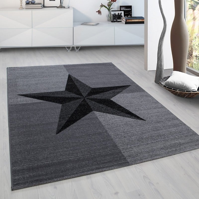 Modern floor rug - Plus Grey 8002
