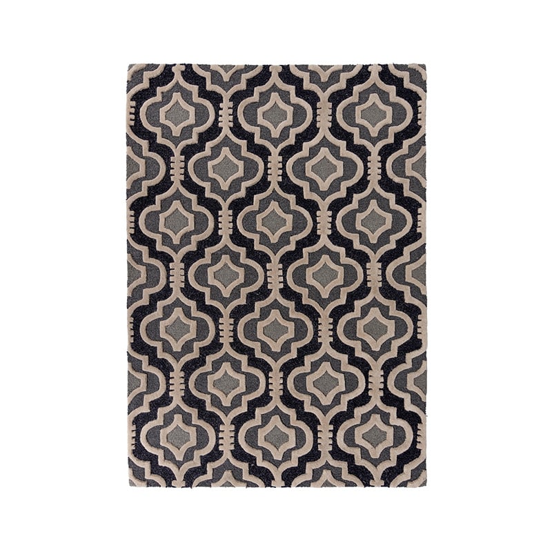 Wool floor rug - Morino Amira Grey