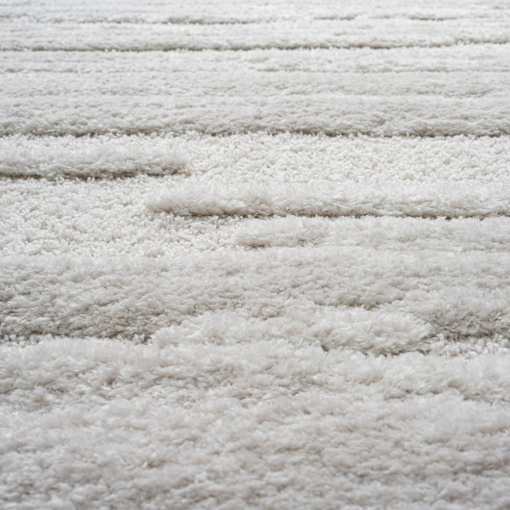 Modern Floor Rug - Lewis White 6191